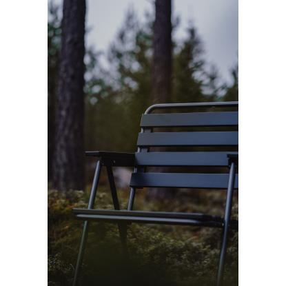 Varax Retro stol, sammenklappelig, gråsort