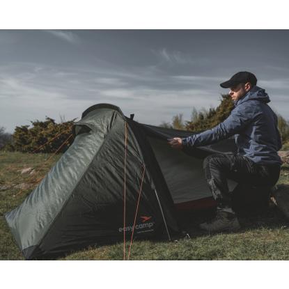easy camp Sarek 2 tunneltelt til 2 personer, mørkegrøn