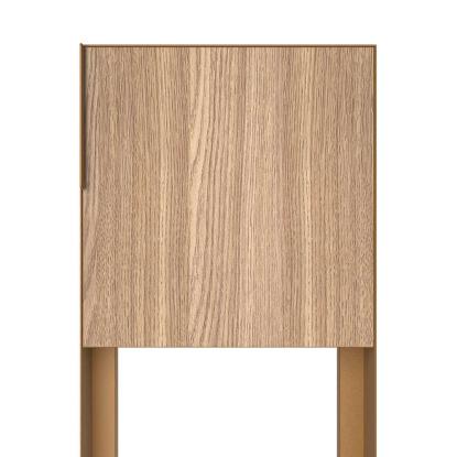 Bravios Porto postkasse med stander, HPL front, rust