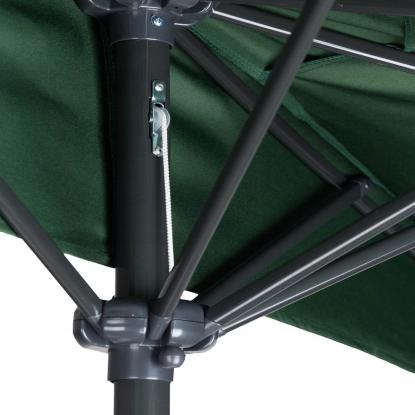 Altan parasol med håndsving, grøn, 240 cm