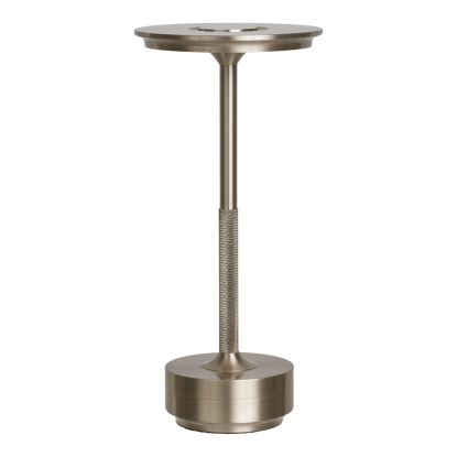Lyneham LED bordlampe, genopladelig, H28,5 cm, sølv