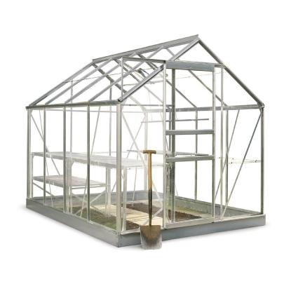Halls Popular drivhus 5,0 m², alu, 3 mm glas