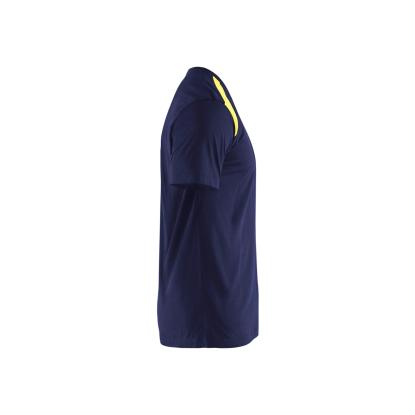 Blåkläder 3379 t-shirt, marineblå/hi-vis gul