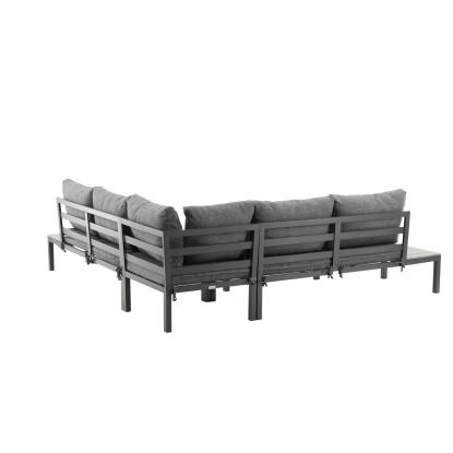 Venture Design Odense hjørnesofasæt, sort/grå