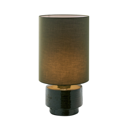 Sibsey bordlampe, H60 cm, E27, grøn