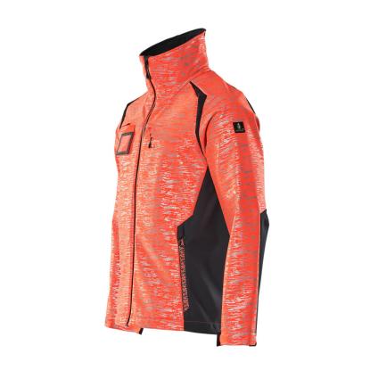 MASCOT ACCELERATE SAFE softshell jakke, hi-vis rød/mørk marine