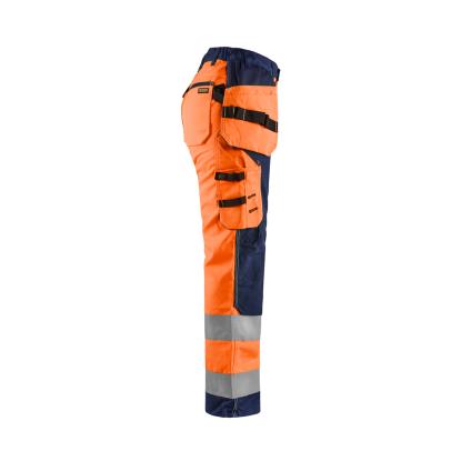 Blåkläder 7156 dame high vis buks med værktøjslommer, hi-vis orange/marineblå