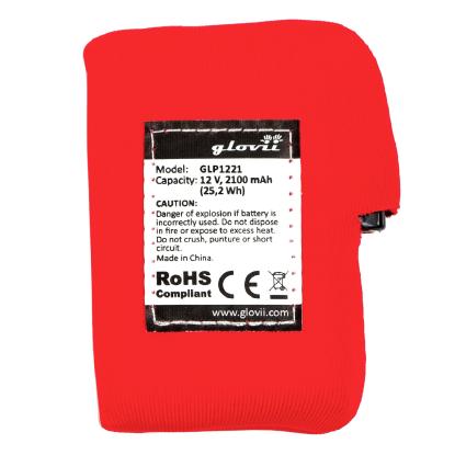 Glovii batteri til motorcykelhandsker GDB med varme, GLP1121, 2100 mAh