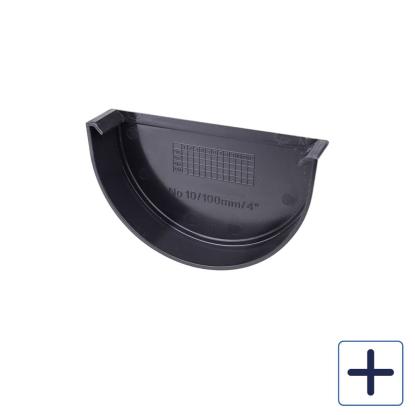 Plastmo endebund, PVC, sort