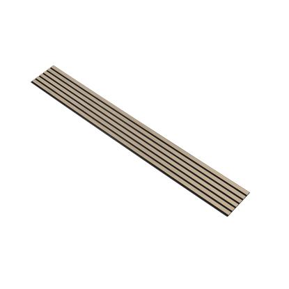 I-Wood Basic Original akustikpanel, hvid olieret, sort filt og sort kerne, egefiner, 17 x 300 mm 