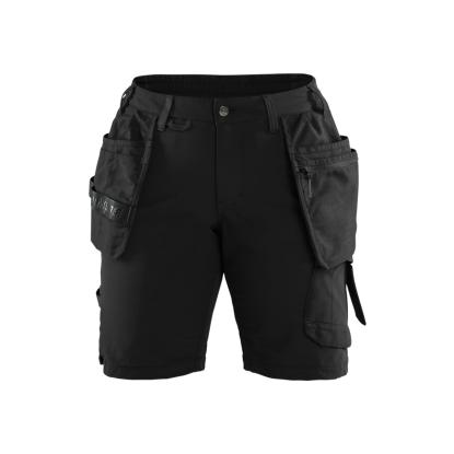 Blåkläder 7183 dame håndværker shorts 4-vejs stretch, sort/mørk grå