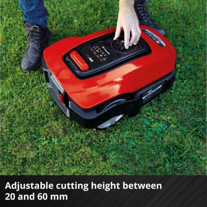 Einhell FREELEXO 1200 LCD BT robotplæneklipper med batteri og ladestation, 1200 m²