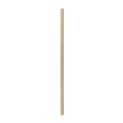 I-Wood afslutningsliste til 4-lamel akustikpanel, hvid olieret, beige filt og sort kerne, egefiner, 17 x 67 mm