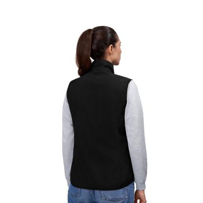 ID 0825 softshell vest, funktionel, dame, sort