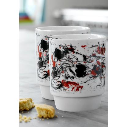 Steel-Function Asger Jorn espressokop, porcelæn, 60 ml - 2 stk.