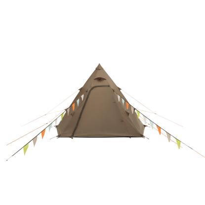 easy camp Otra Tipi til 4 personer, mørk sandfarve