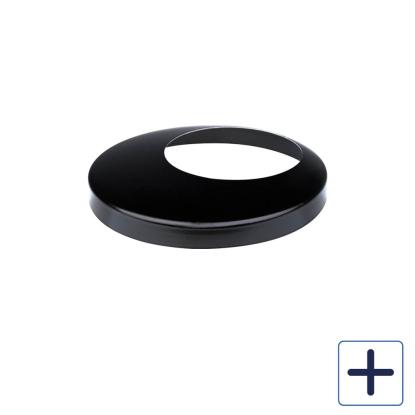 Plastmo Sort Stål brøndkrave, Ø130 mm