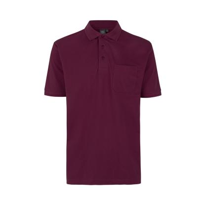 ID PRO Wear 0320 poloshirt med lomme, bordeaux