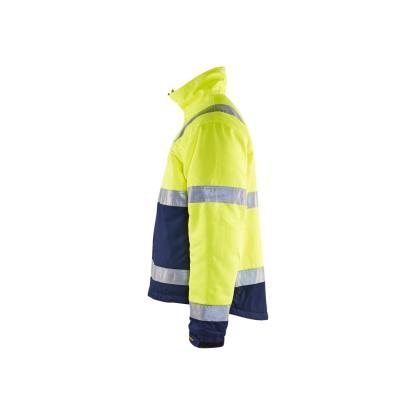 Blåkläder 4862 high vis vinterjakke, hi-vis gul/marineblå
