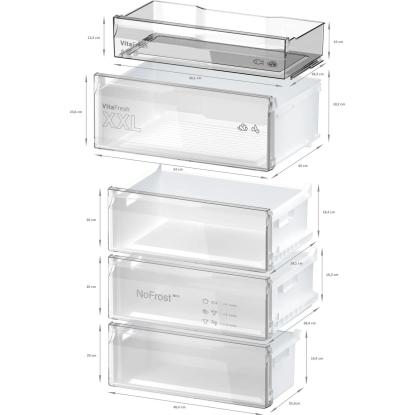 Bosch KGN497ICT fritstående kølefryseskab, 311 + 129 liter