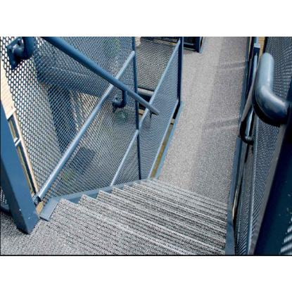 Clean Carpet vinkelmåtte til trapper, 7 mm, antracit, 25+5 x 73 cm