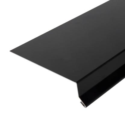 Facadeprofil, sålbænk, sort - 3 meter