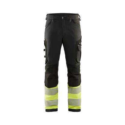 Blåkläder 1193 high vis buks 4-vejs stretch, sort/hi-vis gul