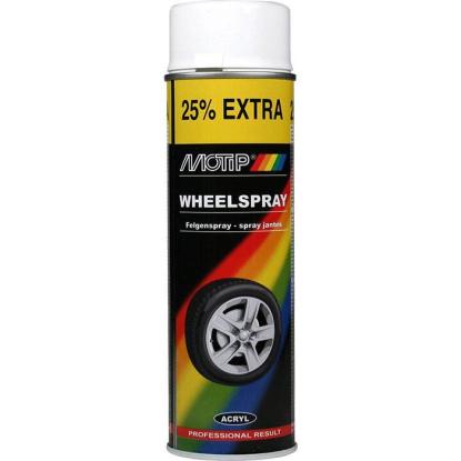 Motip universallak fælgspray, 500 ml - hvid