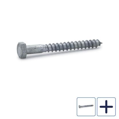 FAST fransk skrue, varmforzinket, 12 mm