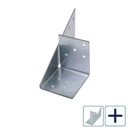 SIMA universalbeslag, pregalvaniseret - 140 x 66 x 2,0 mm