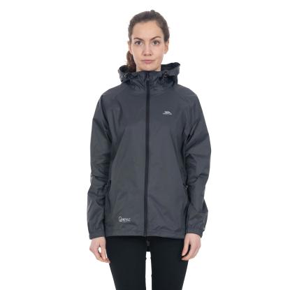 Trespass QIKPAC packaway regnjakke med pose, unisex, grå