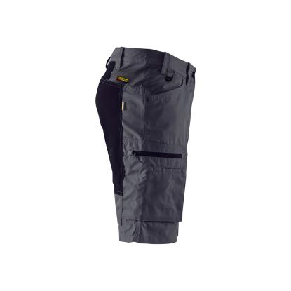 Blåkläder 1449 service shorts med stretch, mellemgrå/sort
