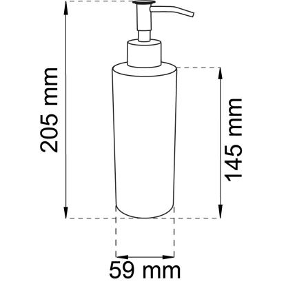 Habo Blossom sæbedispenser, sort