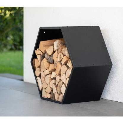 Westmann Biene brændereol, pulverlakeret stål, sort, 77 x 83 x 45 cm