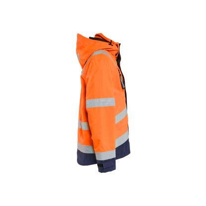 Blåkläder 4837 high vis skaljakke, hi-vis orange/marineblå