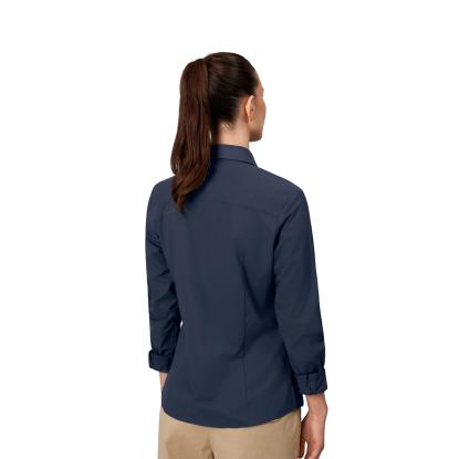 Seven Seas S52 hybridskjorte, modern, dame, navy