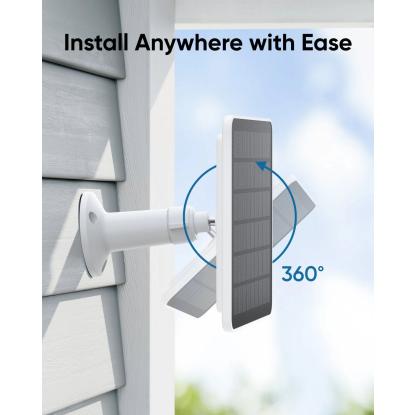 eufy solpanel til udendørs sikkerhedskamera, 3W, IP65