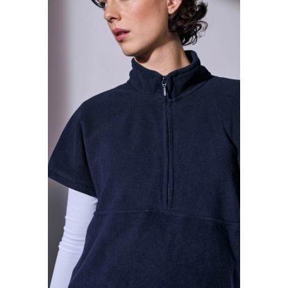 ID 0808 fleece tunika med korte ærmer, unisex, navy