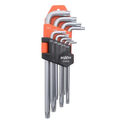 Boxer nøglesæt, krom-vanadium, torx - 9 dele