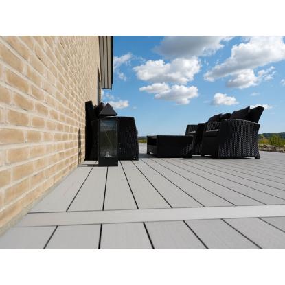 Wimex Fur Classic terrassebræt, 23 x 146 x 3600 mm, grå