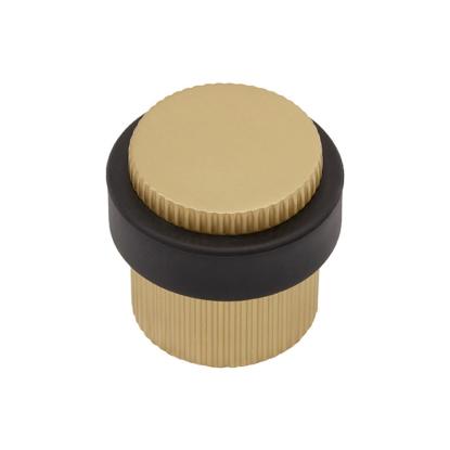 Beslag Design Helix Stripe dørstopper, Ø38 x 36 mm, messing