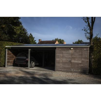LUTEC Bubble udendørs LED væglampe med solceller, H12,6 cm, IP44, rustfrit stål