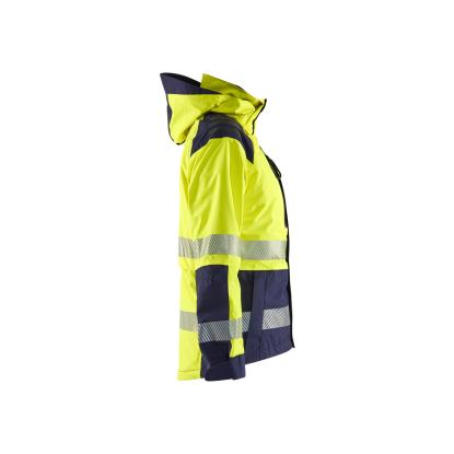 Blåkläder 4436 dame high vis skaljakke, hi-vis gul/marineblå