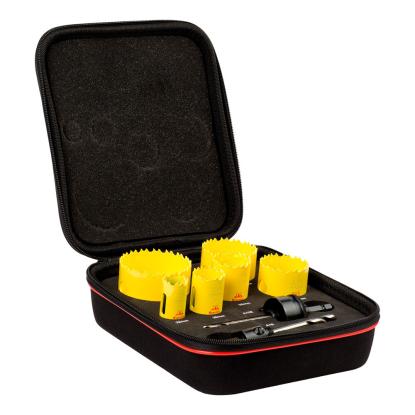Starrett DC 10022 hulsavssæt med 2 holdere, Ø19-22-29-35-38-44-51-57-65-68 mm