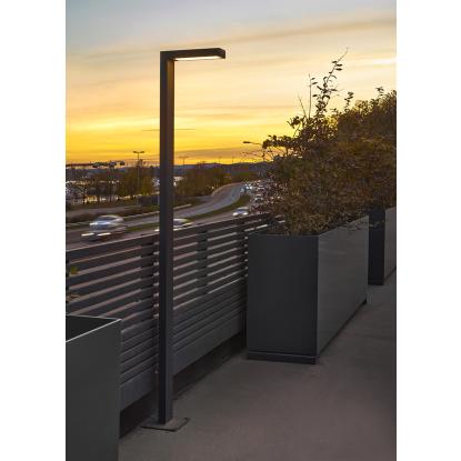 Norlys Asker LED lygtepæl, IP55, sort