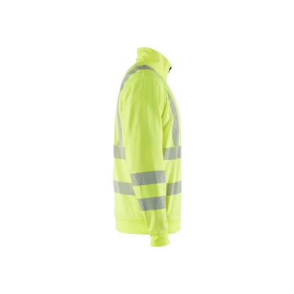 Blåkläder 3564 high vis sweatshirt half zip, hi-vis gul