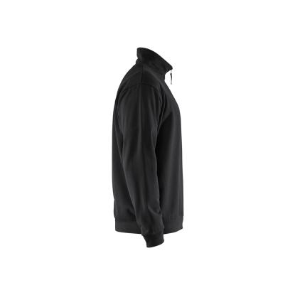 Blåkläder 3587 sweatshirt half zip, sort