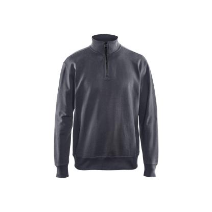 Blåkläder 3369 sweatshirt half zip, mellemgrå