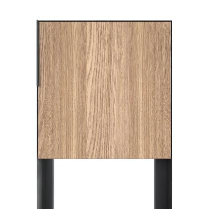 Bravios Porto postkasse med stander, HPL front, antracit