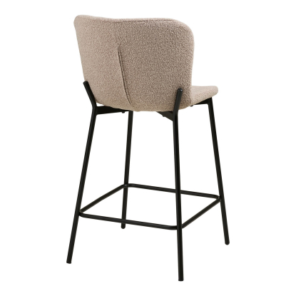 Maceda counterstol, bouclé, beige